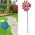 thumbnail image 3 of Molinillo Giratorio de Viento de 28 Pulgadas, Escultura de Viento, de Metal, Adorno Decorativo para Césped, , ROJO DYNWAVEMX Molino de viento al aire libre, 3 of 7