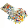 thumbnail image 2 of EOEMY Bulk 1.1Lb/500G /500 Pcs 10mm Mix Color Square Glass Mosaic Diy Craft Tiles, 2 of 2