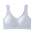 thumbnail image 1 of Sujetador de lactancia de látex sin aros de acero, suave, sin costuras, cómodo, ropa interior deportiva para mujer, 1 of 5