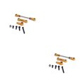thumbnail image 1 of Tholdsy 1 Juego de báscula de brazo de dirección para coches de control remoto piezas mejoradas Mini cambio directo decorativo pragmático Servo enlace Oro 2piezas, 1 of 6