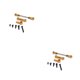 thumbnail image 3 of Tholdsy 1 Juego de báscula de brazo de dirección para coches de control remoto piezas mejoradas Mini cambio directo decorativo pragmático Servo enlace Oro 2piezas Tholdsy CBP204550, 3 of 5