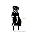 thumbnail image 4 of 1pc Silhouette Black Dog Decorative, Metal Garden Decoration Dog Statue, Garden Stake, Outdoor Decor for Garden Party Decor, 4 of 4