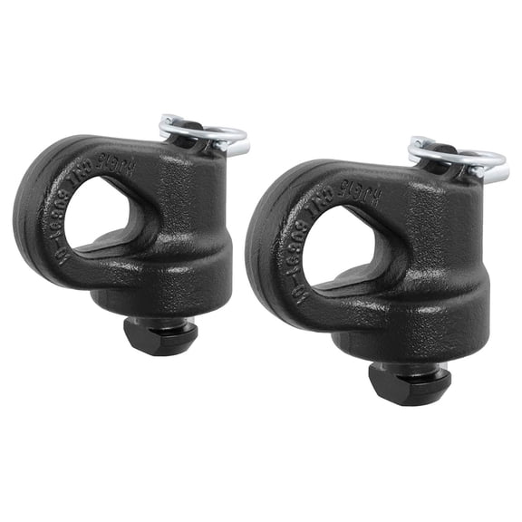 Curt 60691 OEM Gooseneck Trailer Puck System Ball Hitch Safety Chain Anchor Kit