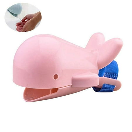 

Kids Faucet Extender Convenient Cartoon Dolphin Faucet Cover(Pink)
