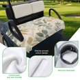 thumbnail image 5 of Golf Cart Seat Covers for 2 Seater,Sage Green Yellow Botanical Microfiber Cart Seat Towel Blanket,Spring Summer Vintage Absorbent Breathable Non Slip Bench Seats Protector for Golf Course 51"x31", 5 of 9