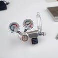thumbnail image 4 of Output Voltage Aquarium CO2 Regulator CO2 Pressure Regulator with Solenoid Large Double Pressure Gauge Bubble Counter & Check Valve for CO2 Aluminun Cylinder CGA320 Interface, 4 of 6