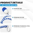 thumbnail image 2 of 20Ft Adjustable Pool Safety Rope bywith Floats for Indoor and Outdoor Swimming Pools Separating Depth-Floating Buoy Line with 9 Floats and 2 Hooks$$Garden &, 2 of 7