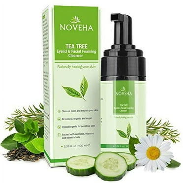 NOVEHA Tea Tree Oil Foaming Gentle Cleanser | Therapeutic Daily Skincare For For