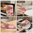 thumbnail image 5 of 2 Pcs Pioneer Flower Floral Print Pattern Kitchen Towels, Funny Microfiber Dish Towel Set, 18" X 26" Tea Towels, 5 of 6