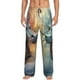 thumbnail image 1 of Balery White And Red Storm Dragon Pantalones de pijama para hombre, pijama ultraligero, pantalón de descanso-Medium, 1 of 6