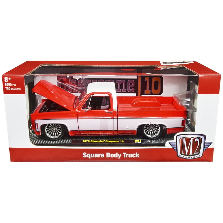 M2 Machines 1973 Chevy Cheyenne 10 Pickup Diecast Model, Red