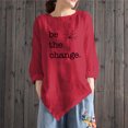 thumbnail image 2 of Camisas Para Mujer Moda Casual Estampado Cuello Redondo Manga Larga Camiseta Top Blusa Pullover Odeerbi  ODB129790, 2 of 4