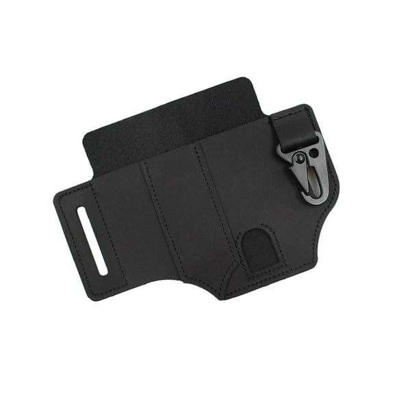 Shengyu Multitool Sheath Pocket Organizer Leather Sheath Key Fob Sheath Pouch Black