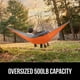 thumbnail image 3 of Hamaca de Camping GORILLA GRIP Duradera con Correas para Árbol Naranja, 3 of 9