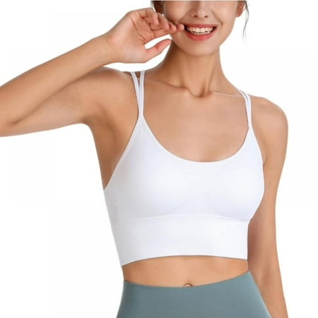 

Women Back Cross Seamless Sports Bra Fast Dry Shockproof Yoga Bra Solid Running Fitness Sports Bralettes