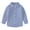Blue, variant on Kids Button Front Long Sleeve Top Boys Girls Comfortable Breathable Daily Uniform Shirt Solid Color Pocket Design