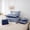 Navy E 04, variant on Fashion Woman Dress Bed in a Bag 7 Piece Modern Bedding Sets Twin Eiffel Tower Comforter Set with Sheets Teal Dress Perfume Print Bed Set Romantic Makeup Themed Sheets