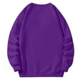 thumbnail image 4 of Lumtrix Oversized Sweatshirts for Women No Hood Crewneck Loose Fit Fleece Pullover Tops Fashion Fall Clothes 2026 Dark Purple 2XL, 4 of 5