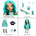 thumbnail image 2 of Poupée-mannequin Rainbow High New Friends : Blu Brooks (bleu sarcelle), 2 of 6