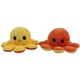 thumbnail image 1 of Jouets en Peluche Pieuvre Mignons, Poupée Pieuvre Réversible Double Face, Poupée Animal en Peluche Pieuvre Douce et Réversible, Cadeaux de Jouets Créatifs pour Enfants, Famille, Amis Orange Jaune, 1 of 7
