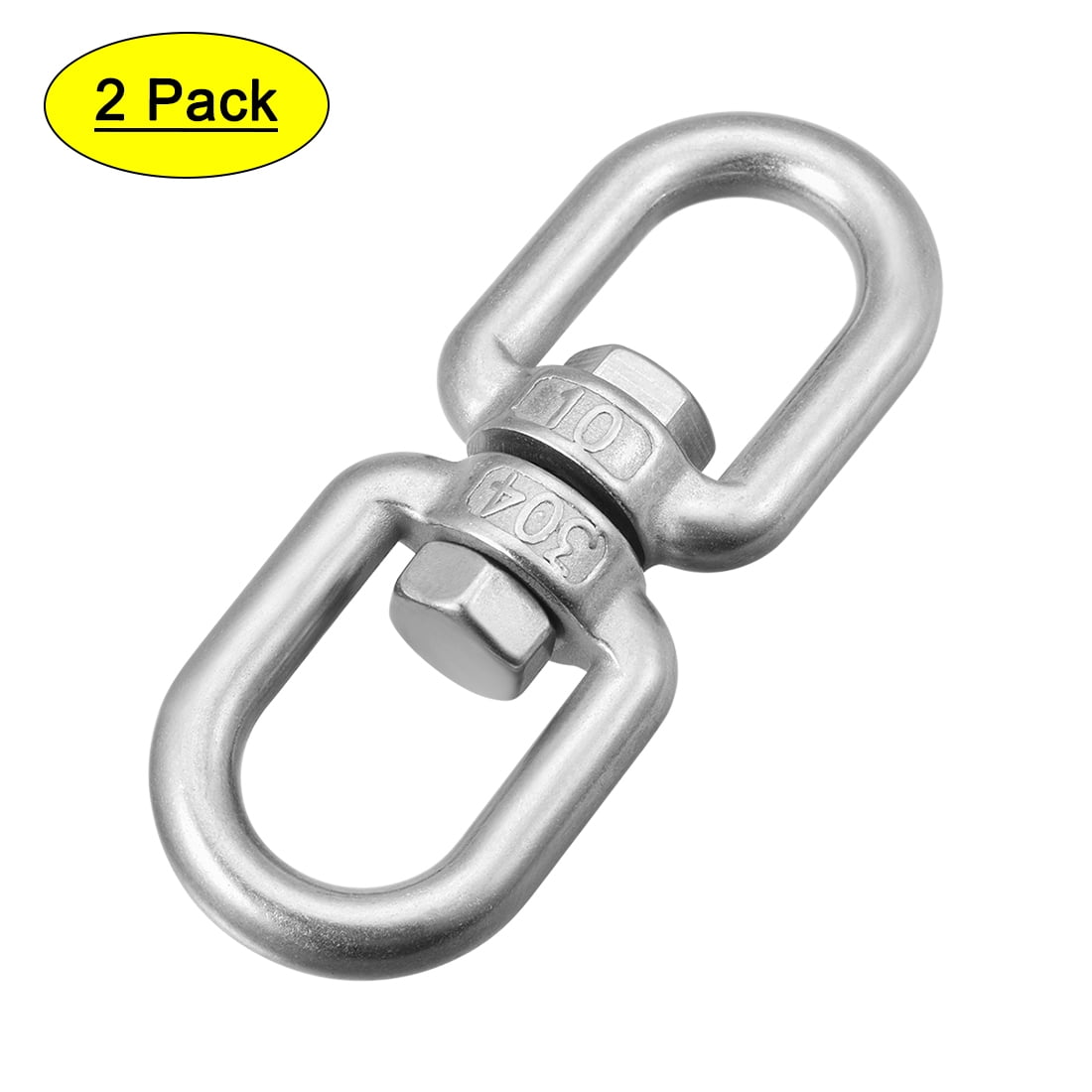 M10 Swivel Eye Double Ended Round Ring Rotating Hoist Eye to Eye Bolt 2