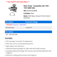 thumbnail image 2 of Water Pump - Compatible with 1982 - 1987 BMW 528e 1983 1984 1985 1986, 2 of 2