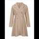 thumbnail image 3 of Vestido Blazer Elegante de Doble Botonadura, Corte Entallado, con Solapa con Muesca, Larga, Informal, para Eventos de Trabajo Caqui S, 3 of 8