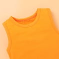 thumbnail image 5 of Mikilon Newborn Infant Baby Boys Girls Letter Cartoon Sleeveless Romper Clothes Jumpsuit for Baby Girls 6-9 Months Orange 2023 Deal, 5 of 9