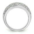 thumbnail image 2 of 14K White Gold Ring Band Wedding Diamond, Lab Grown Round, Size 8, 2 of 7