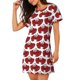 thumbnail image 2 of Disketp Cute Red Crab para Camisón Corto de Manga Corta para Mujeres, Camisón Cómodo con Escote Redondo, Bonito y Confortable, 2 of 6