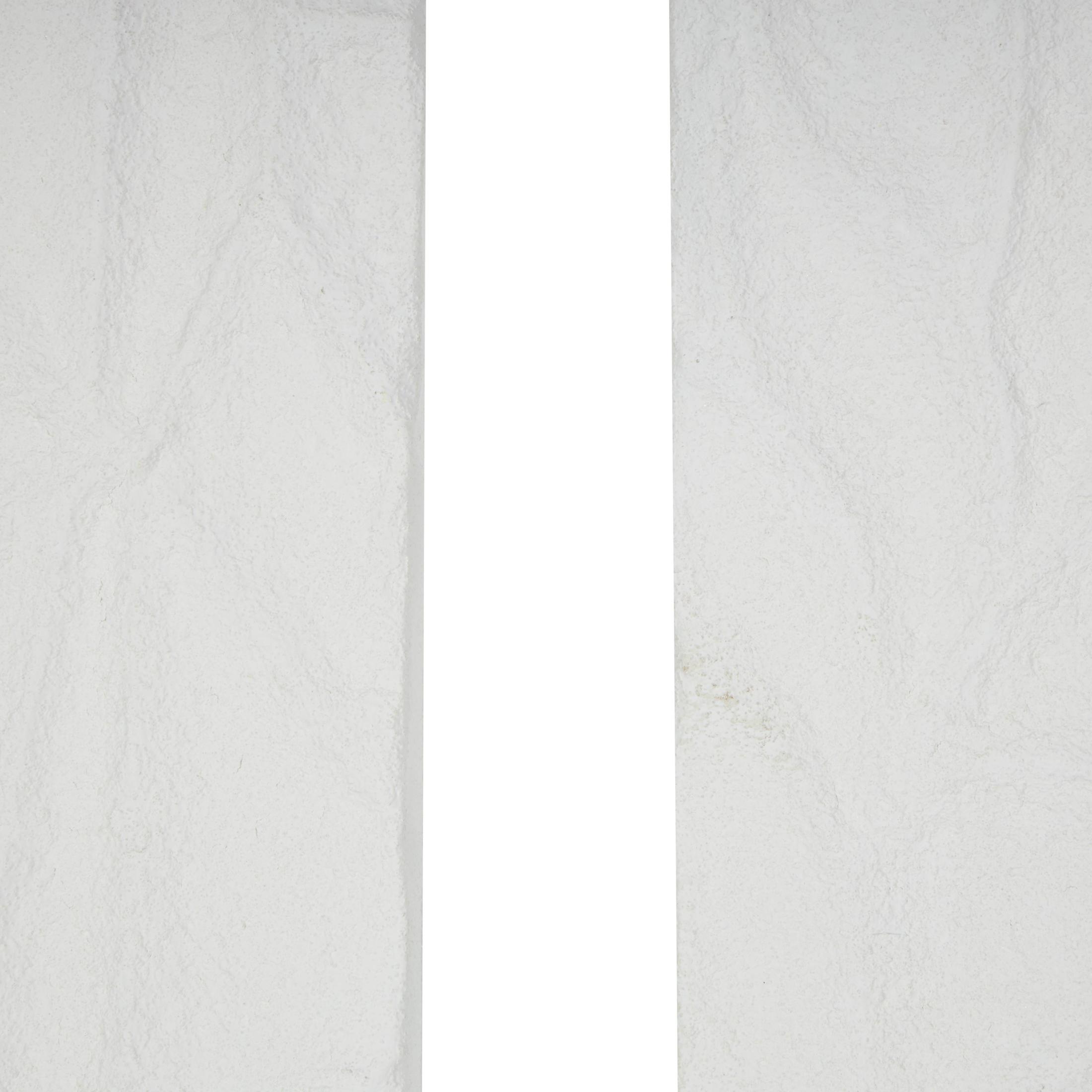 DecMode White Metal Embossed Leaf Wall Decor (2 Count)
