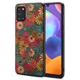 thumbnail image 1 of For Samsung Galaxy A31 Phone Case Seasons Floral Leather Coating Back Cover - Summer / Red, 1 of 4
