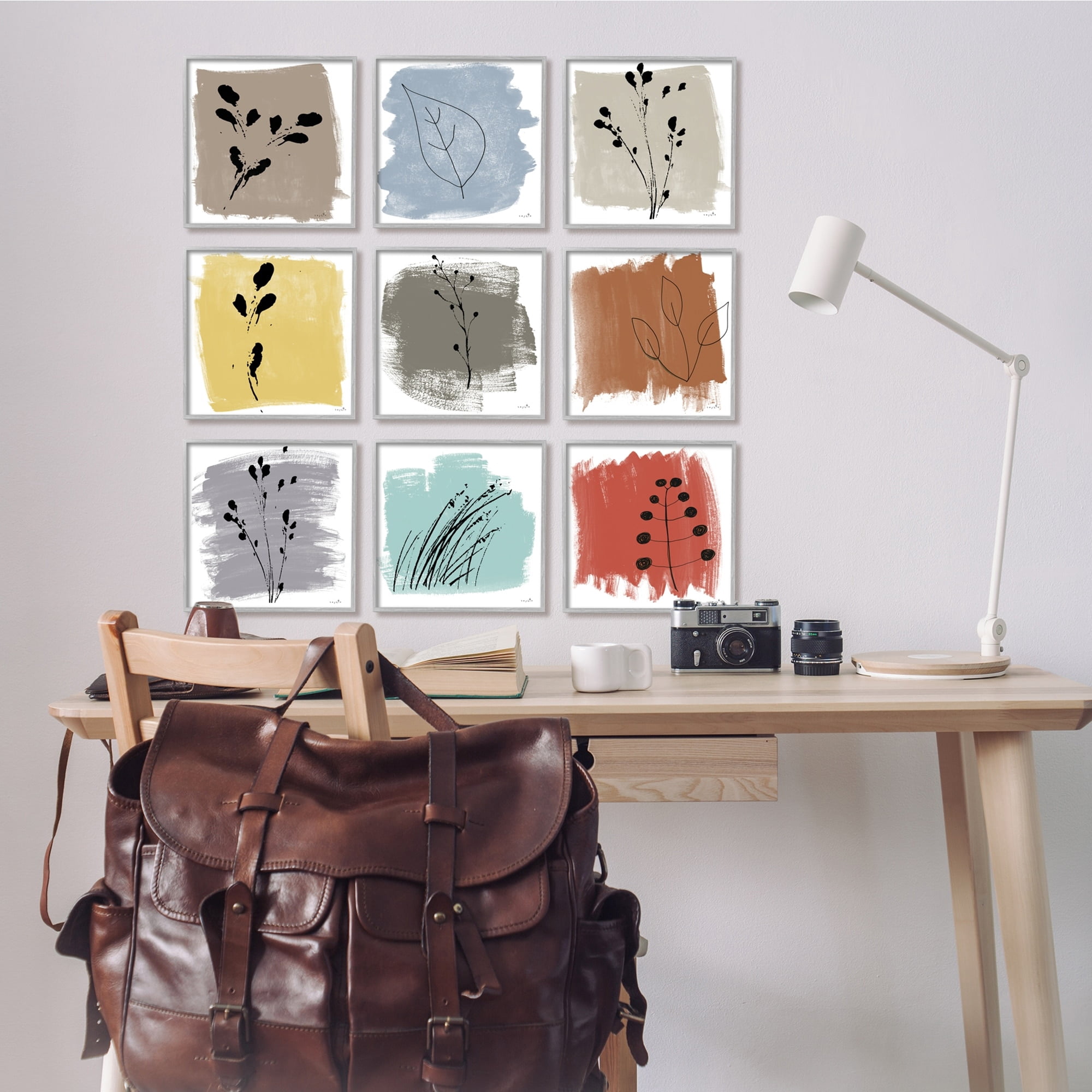 Stupell Industries Abstract Plants Expressive Modern Botanicals Paint Stroke Pattern, 12 x 12, Design by Sophie 6