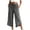 Grey, variant on Effortless Everyday ’s Casual Pants With Stretch Waist Pocketed Side Buttons Straight Leg Fit Dress Pants for Women Business Casual Tall