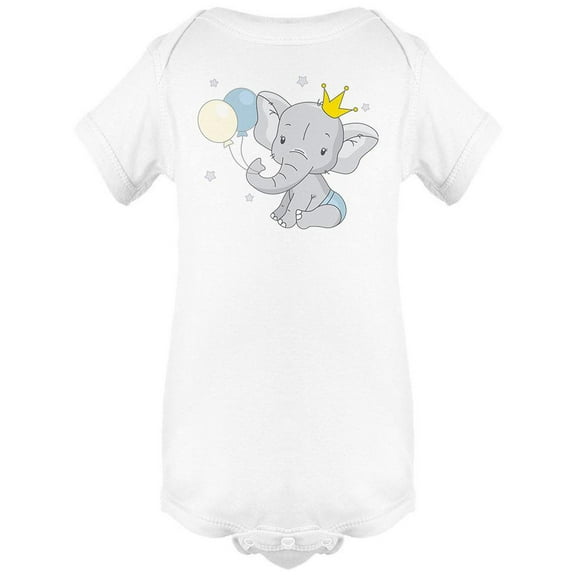 Baby Elephant Graphic Bodysuit Infant -Image by Shutterstock,  24 Months