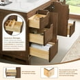 thumbnail image 6 of Altair-13 60" Double Bathroom Vanity in Brown Brushed Oak with Grain White, 6 of 14