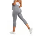 thumbnail image 6 of Bixock Maternity Leggings Capri Pants High Waist Over The Belly Yoga Pant Workout Pregnancy Pants Activewear Maternity Clothes, 6 of 7