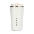 thumbnail image 2 of Travel Coffee Mug Spill Proof Leakproof Insulated Coffee Mug with Screw Lid, Stainless Steel Vacuum Tumbler Reusable Thermal Coffee Cup to go for Hot and Cold Drinks- 510ml,White, 2 of 7