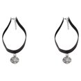 thumbnail image 4 of Wweixi Déclaration avec Pendentif Médaillon Exquis Colliers Choker Léger Argent 2Set, 4 of 6