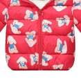 thumbnail image 7 of Staki Toddler Winter Coats Puffer Padded Jacket Baby Boys Girls Bear Hoods Down Jacket Light Weight Infant Outerwear Winter Coats for Kids 12M,18M,24M,2T,3T,4T,5T,6Y(Red,12-18 Months), 7 of 7