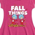 thumbnail image 3 of Dr. Seuss - Fall Things - Toddler And Youth Girls Fit And Flare Dress, 3 of 5