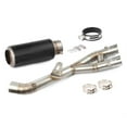thumbnail image 3 of Motorcycle Exhaust Pipe Muffler Modified Middle Link Pipe Connect Slip On For Yamaha R1 YZF-R1 MT10 2015-2021, 3 of 4