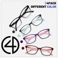 thumbnail image 6 of Przene 4 Pack Reading Glasses Blue Light Blocking Readers for Women Men +4.0 Anti Glare Lens, 6 of 9