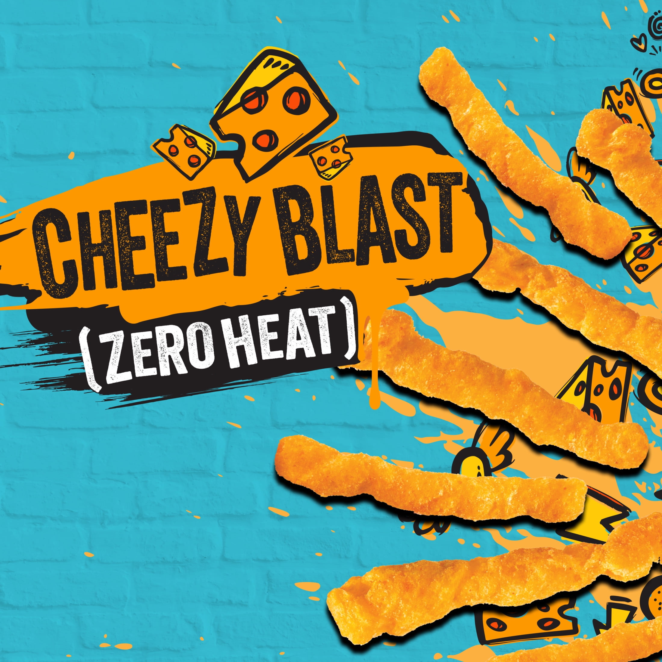 Takis Cheezy Blast Pix 8.5 oz Sharing Size Crunchy Corn Puff Bag