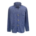 thumbnail image 4 of Men's Button Front Knit Jacket Long Sleeve Casual Outerwear Sweater Cardigan, 4 of 6