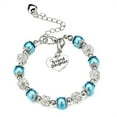 thumbnail image 3 of Qarigey Joyas Con cuentas Cadenas en forma de corazón Vidrio hecho a mano Elegante Amistad Brazalete Buena elasticidad para boda Ropa, zapatos y accesorios Miscelánea Cielo azul Qarigey AP009545-07, 3 of 6