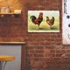 thumbnail image 4 of Placa de gallo y gallina, placa de letrero de estaño de Metal Vintage, pintura decorativa de hierro Tmvgtek Para estrenar, 4 of 9