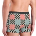 thumbnail image 2 of Haiem Colorful Checkered Men's Boxer Briefs, Every Day Comfort Stretch Cotton Moisture-Wicking Underwear-Small, 2 of 8