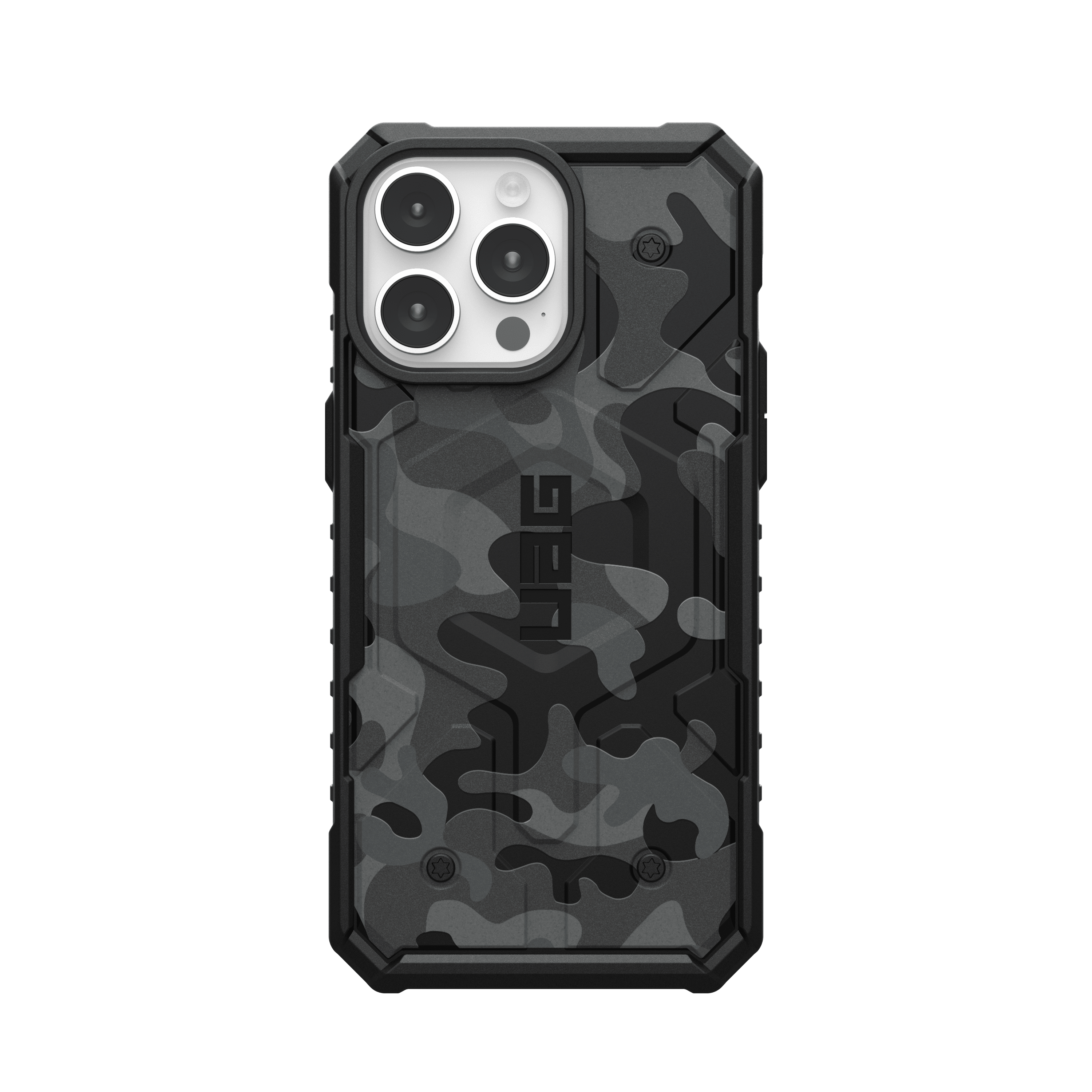 UAG iPhone 15 Pro Max Case 6.7" Pathfinder SE Midnight Camo Built-in Magnet Compatible with MagSafe Charging Rugged MIL-STD Protective Cover