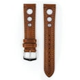 thumbnail image 2 of Hirsch Rally Artisan Leather Watch Strap - Golden Brown - L - 22mm - Silver Buckle, 2 of 9